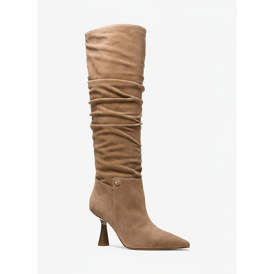 Michael Kors Slouchy Knee High Boots Tan (49F5AMMB5S-DRIFTWOOD) Women