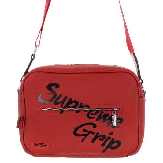 Supreme Grip Red Crossbody Bag, Unisex