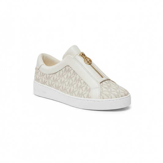 Michael Kors Logo Print Slip-On Sneakers Vanilla, Women