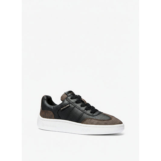 Michael Kors Kai Lace Up Sneakers Black Brown (49F4KAFS1L-BLK_BROWN) Women