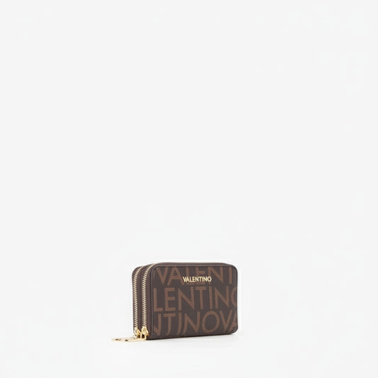 Mario Valentino Logo Print Wallet Brown (VPS9IS234-N06) Women
