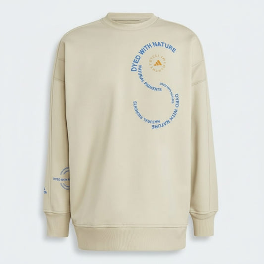Adidas Dyed With Nature Organic Crewneck Sweatshirt Beige, Unisex