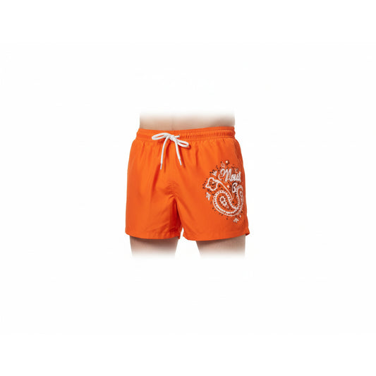 Moschino Orange Paisley Swim Shorts (A42499301-0035) Men