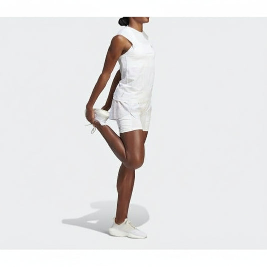 Adidas Fast 2-in-1 Running Shorts White, Women