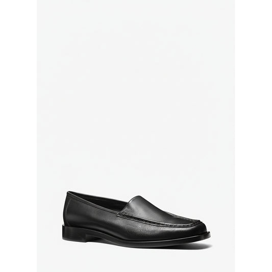 Michael Kors Carolyn Black Leather Loafer (46F4CRFP6L-BLACK) Women