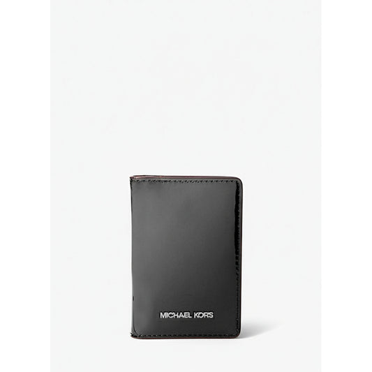 Michael Kors Black Leather Card Holder (35F5STVF5Z-BLACK) Women