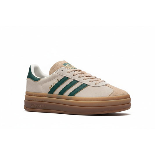 adidas Gazelle Bold Magic Beige Collegiate Green, Women