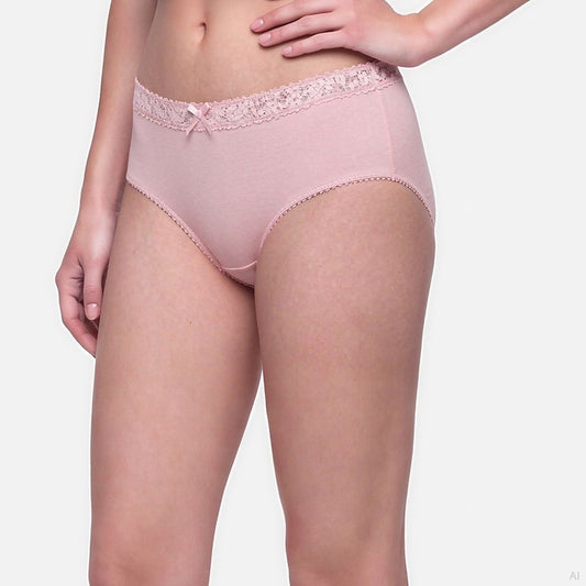 Moschino Lace Trim Brief Pink (A13164410-0227), Women