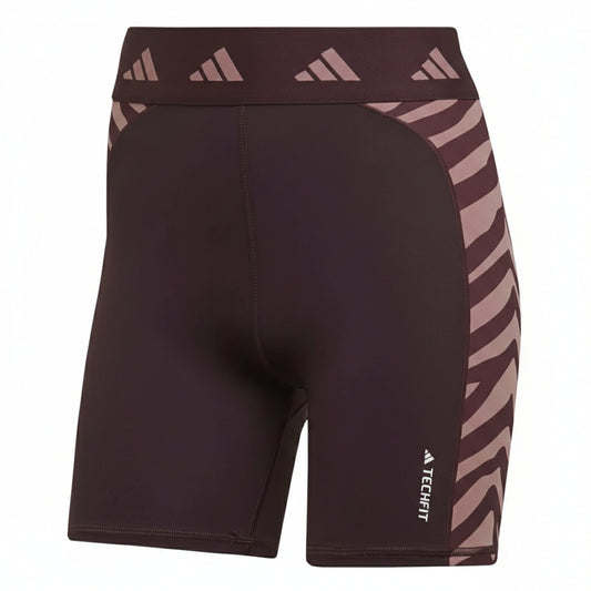 Adidas Performance Shorts Brown Striped (IB3611-BROWN) Women
