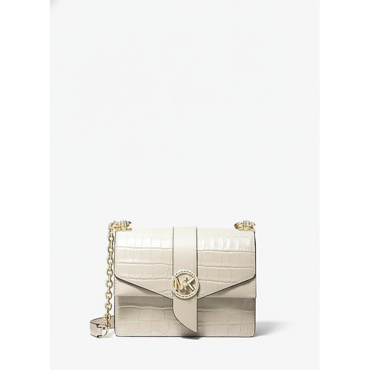 Michael Kors Croc Embossed Crossbody Bag Cream (32T1LGRC5E-LT-CREAM) Women