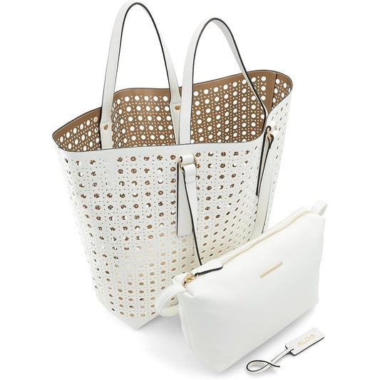 Michael Kors Perforated Tote Bag White, Women