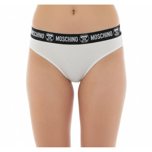 Moschino Logo Band Brief White, Women