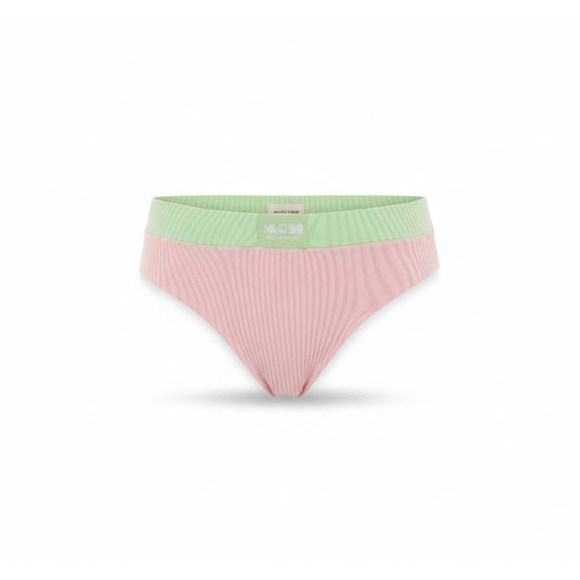 Moschino Ribbed Colorblock Brief Pink Green (A13124418-1227), Women