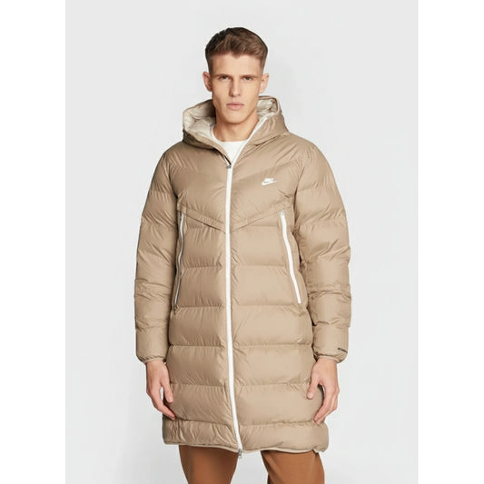 Nike Windrunner Down Puffer Coat Beige, Men