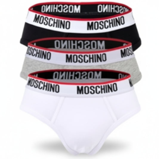Moschino Logo Brief 3-Pack Multicolor, Men