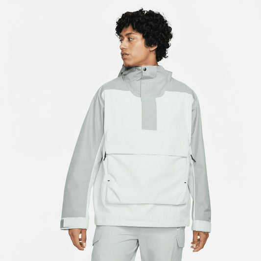 Nike Color Block Anorak Jacket Gray White, Men