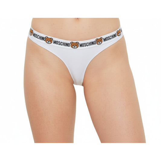 Moschino Teddy Bear Logo Brief White (A13854402-0001) Women