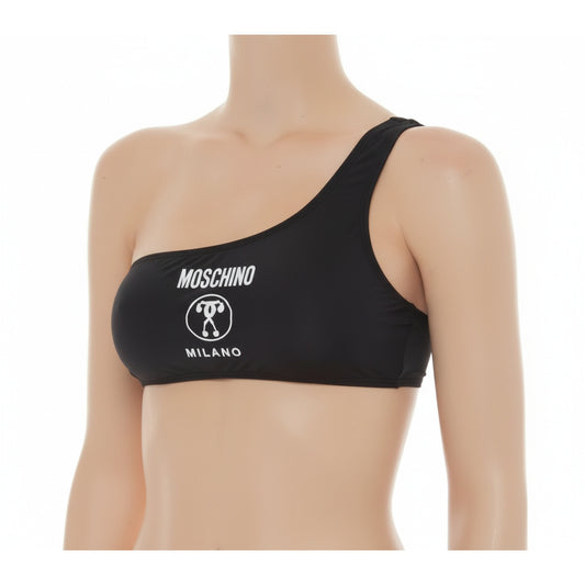 Moschino One Shoulder Bikini Top Black (A57284901-0555) Women