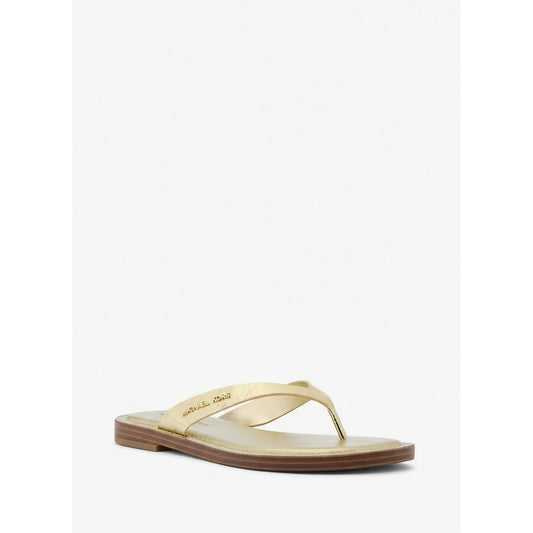 Michael Kors Pale Gold Flip Flop Sandals (40S5KOFA1M-PALE-GOLD) Women