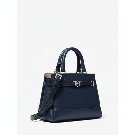 Michael Kors Reed Leather Crossbody Navy, Women