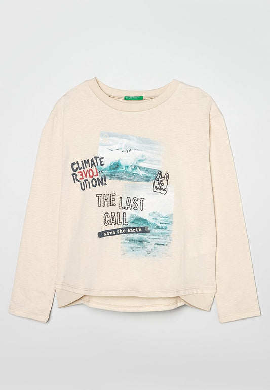United Colors of Benetton COTONE sand (ZZO2EQF78-A00) Kids