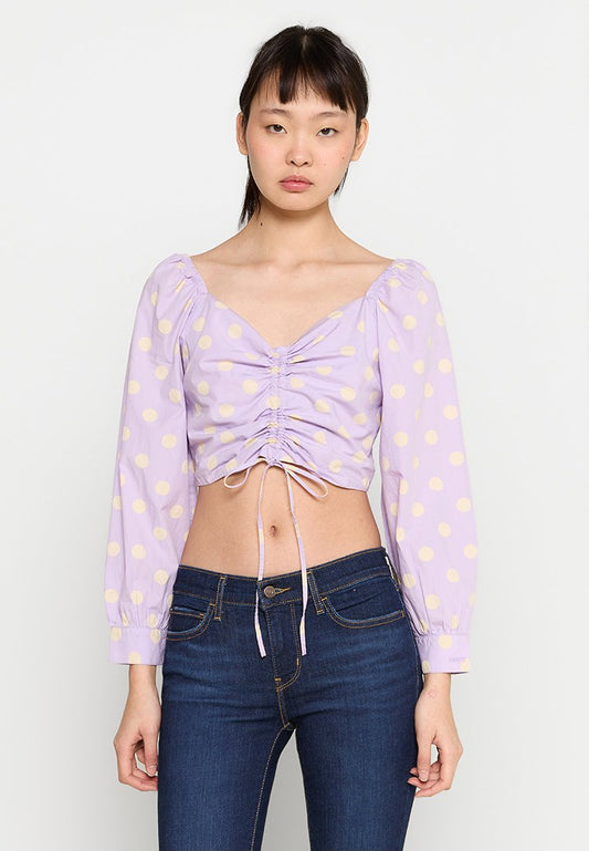 Levi's® DIANA BLOUSE ANNIE DOT PURPLE ROSE PRINT (ZZO2F4T61-J00) Women