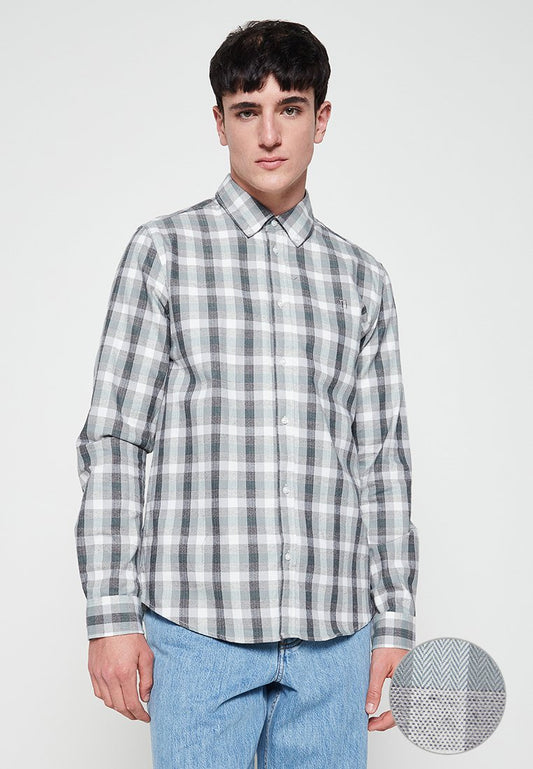 Les Deux Kristian Shirt Green (ZZO1NB001-M00) Unisex