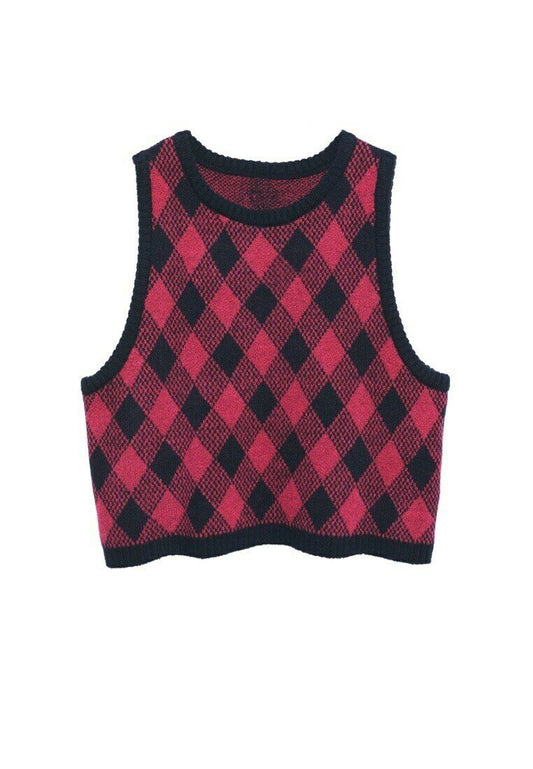 Mango Gilet imprimé maille Royal Blue (M9121U0XT-K11) Women