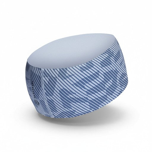 Adidas Striped Sports Headband Blue, Women