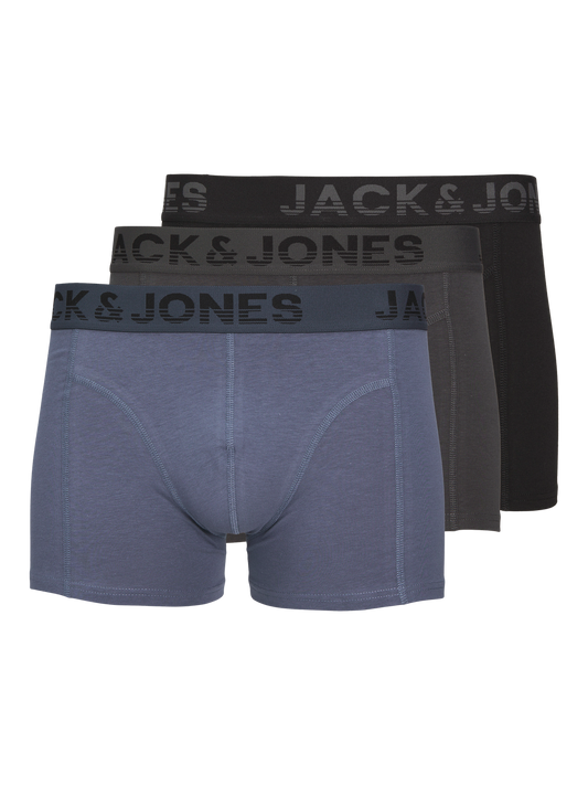 Jack & Jones Additionals JACSHADE SOLID TRUNKS 3 PACK NOOS Black (12250607-Black) Men