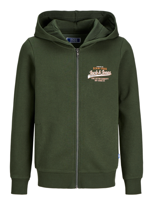 Jack & Jones Junior JJELOGO SWEAT ZIP HOOD 2C 24/25 NOOS JNR Navy Blazer (12258858-Navy Blazer) Kids