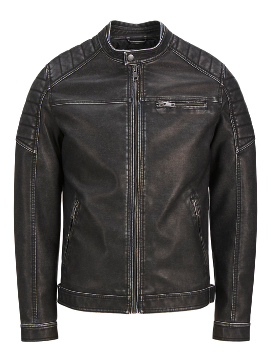 Jack & Jones Essentials JJEROCKY WASHED PU JACKET NOOS Black (12273226-Black) Men