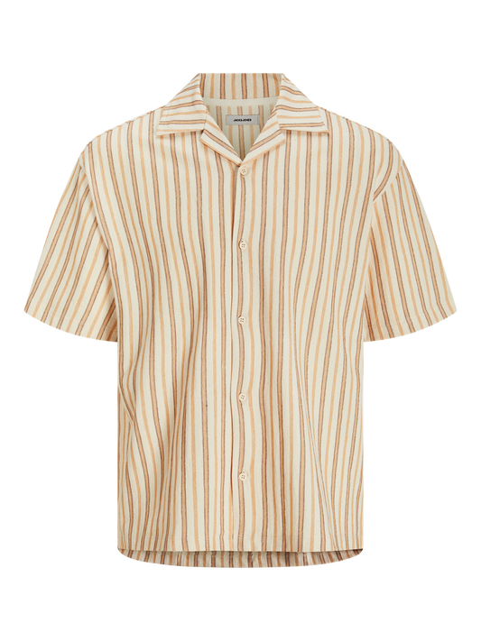 Jack & Jones Premium JPRBLAFURT RESORT SHIRT SS STYD Ecru (12273291-Ecru) Men