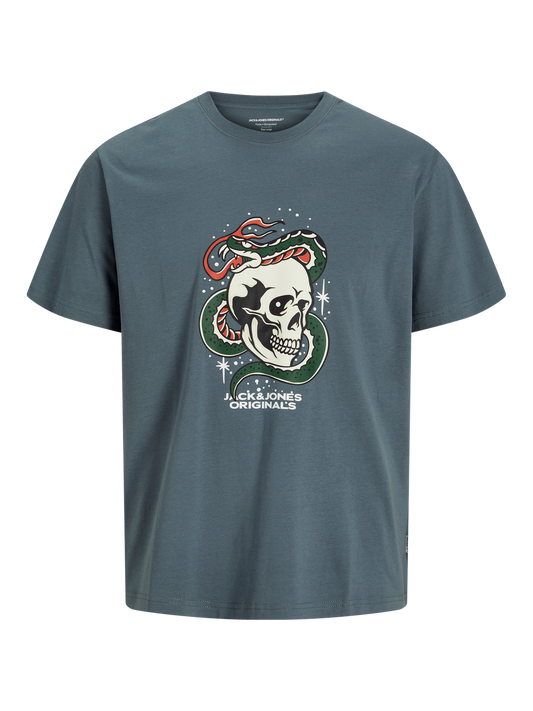 Jack & Jones Junior JORANATOMY SKULL TEE SS CREW NECK SN JNR Bright White (12274892-Bright White) Kids