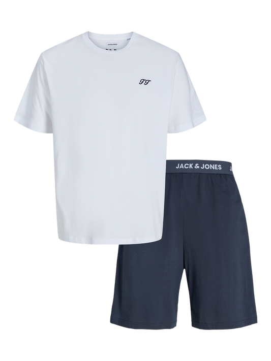 Jack & Jones Additionals JACOMAHA SS TEE AND SHORTS SET W White (12276880-White) Men