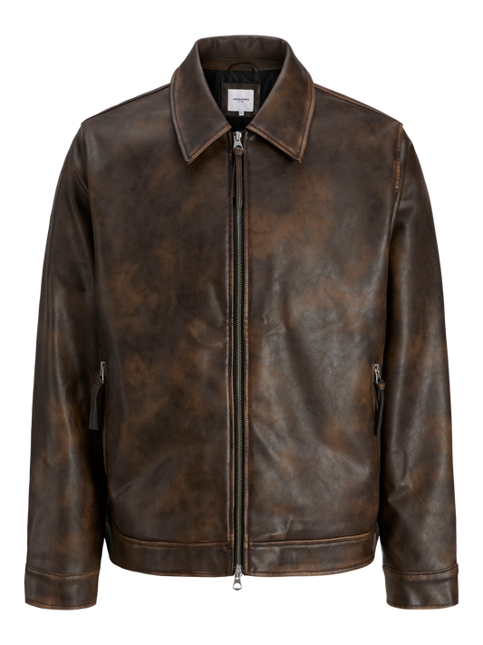Jack & Jones Originals JORAUSTIN PU JACKET STYD AW24 Black (12284364-Black) Men