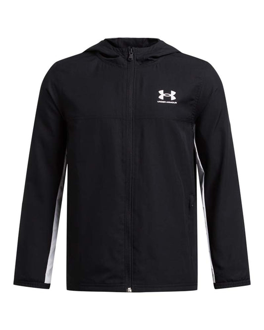 UA B RIVAL WVN JACKET (1390154-001) Kids