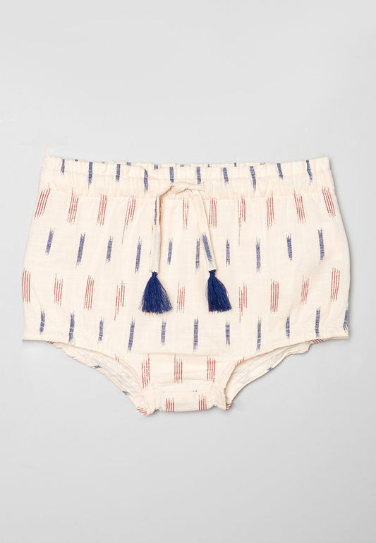 GOCCO White ikat harem trousers Off-White (ZZO3BLW20-A00) Kids