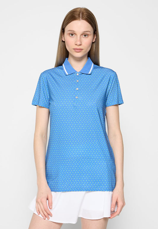 RLX Golf PRINTD LTWT AIRFLOW SSL PSH Blue (ZZO2U7K46-T00) Women