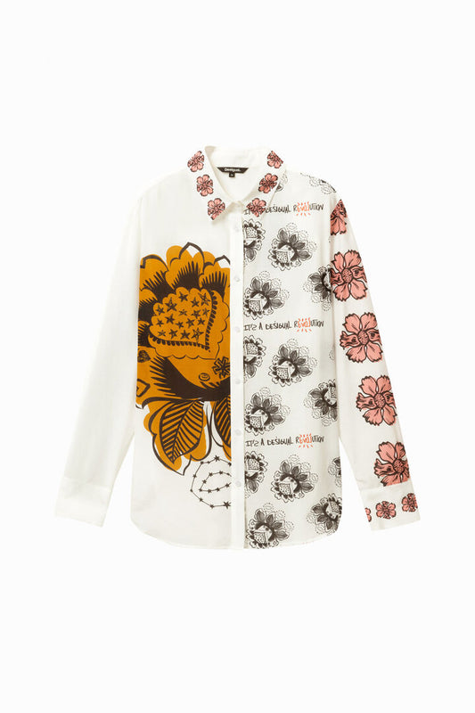 Desigual Shirt Aslan White Lino (19WWCW61_1004) Women