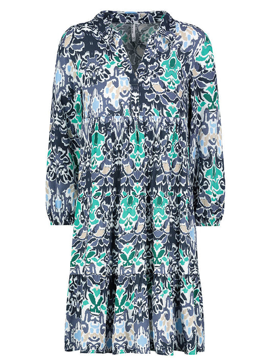 Sublevel Dress Navy / Turquoise Women
