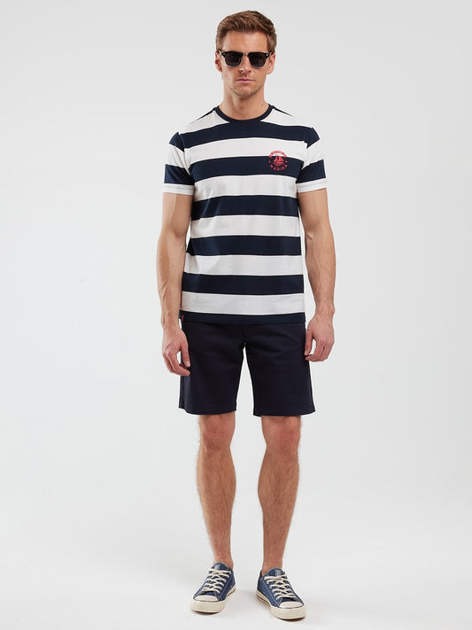 BIG STAR Shirt White / Navy Men