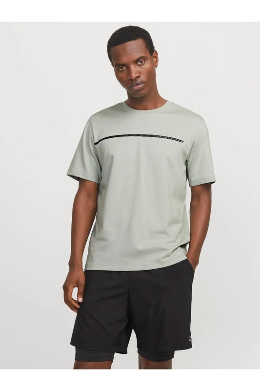 Jack & Jones Core JCOFUSION FULL BRANDING TEE SS CREW NOOS Aqua Gray (12273120-Aqua Gray) Men
