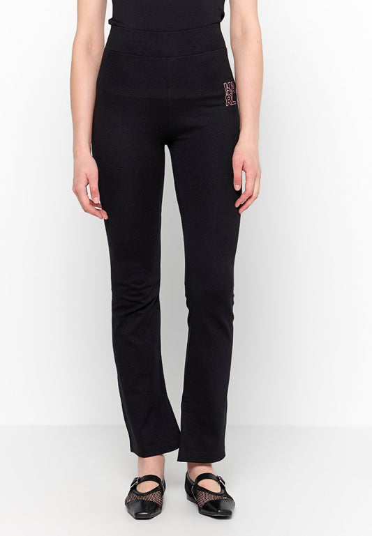 KARL LAGERFELD SOLID KNITTED TROUSERS (ZZO2Q1604-Q00) Women