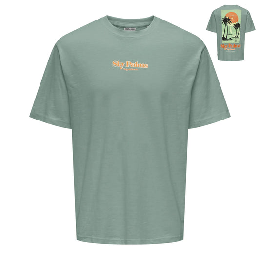 Only & Sons Luis Palm Shirt (22035369-ICEBERGGREE) Kids
