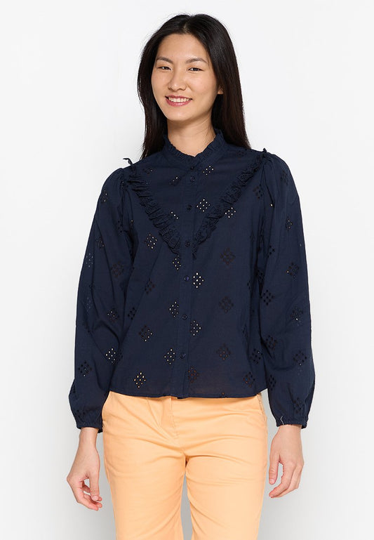 JDY ILSA L/S FRILL SHIRT WVN LO (ZZO26XC07) Women