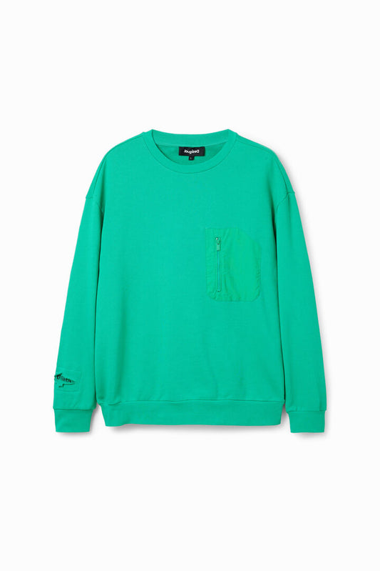 Desigual Sweatshirt Dylan Green Estanque (23SMSK08_4016) Men