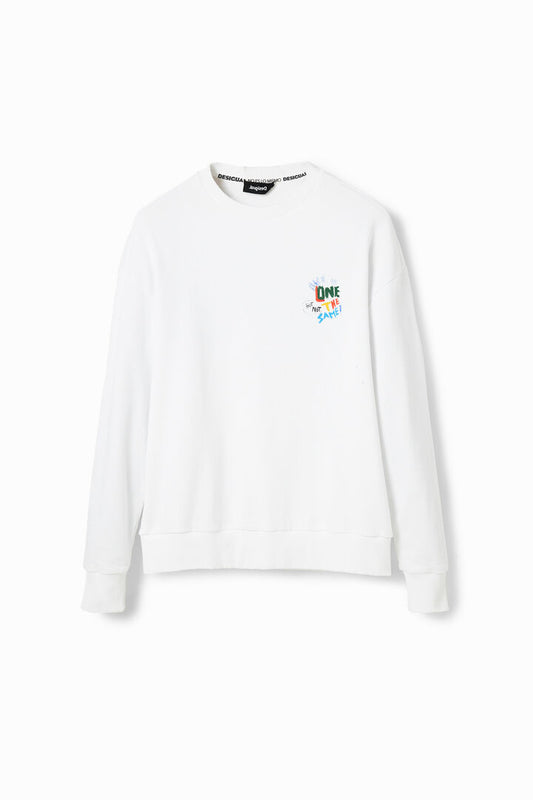 Desigual Sweatshirt Clark White (23SMSK18_1000) Men