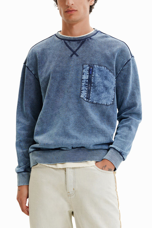 Desigual Sweatshirt Alysum Indigo (23SMSK21_5095) Men