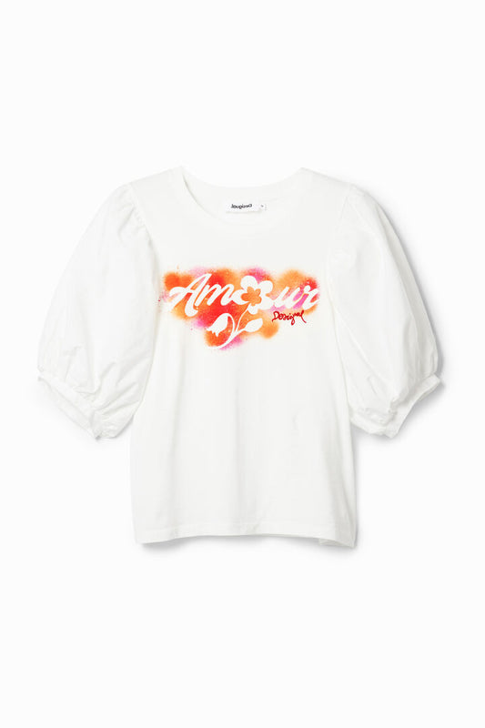 Desigual T-Shirt Amoure White (23SWTKXQ_1000) Women
